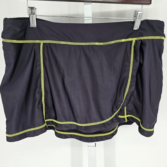 Zero Xposure Swimwear Womens Sz XL Swim Skirt Bottom Black - Picture 1 of 4